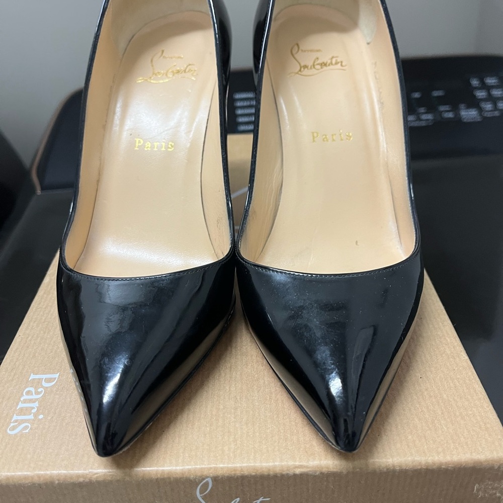 Christian Louboutin Black Patent Heels
